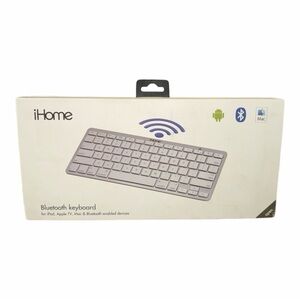 iHome Silver Bluetooth Keyboard